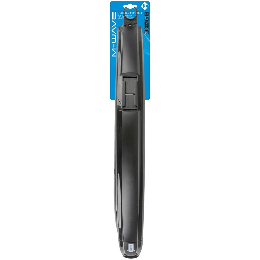M-Wave, Mud Max F+R ADJ L, Fender, 26''-29'', 62mm, Black