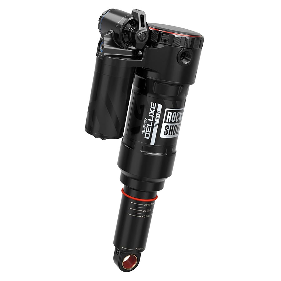 RockShox, Super Deluxe Ultimate RC2T, Rear shock, 205x65, Shaft Eyelet: Trunnion, Body Eyelet: Standard, 205X65 Linear Air, 0Neg/4Pos Tokens, LinearReb/LComp, 320lb Lockout, Niner WFO