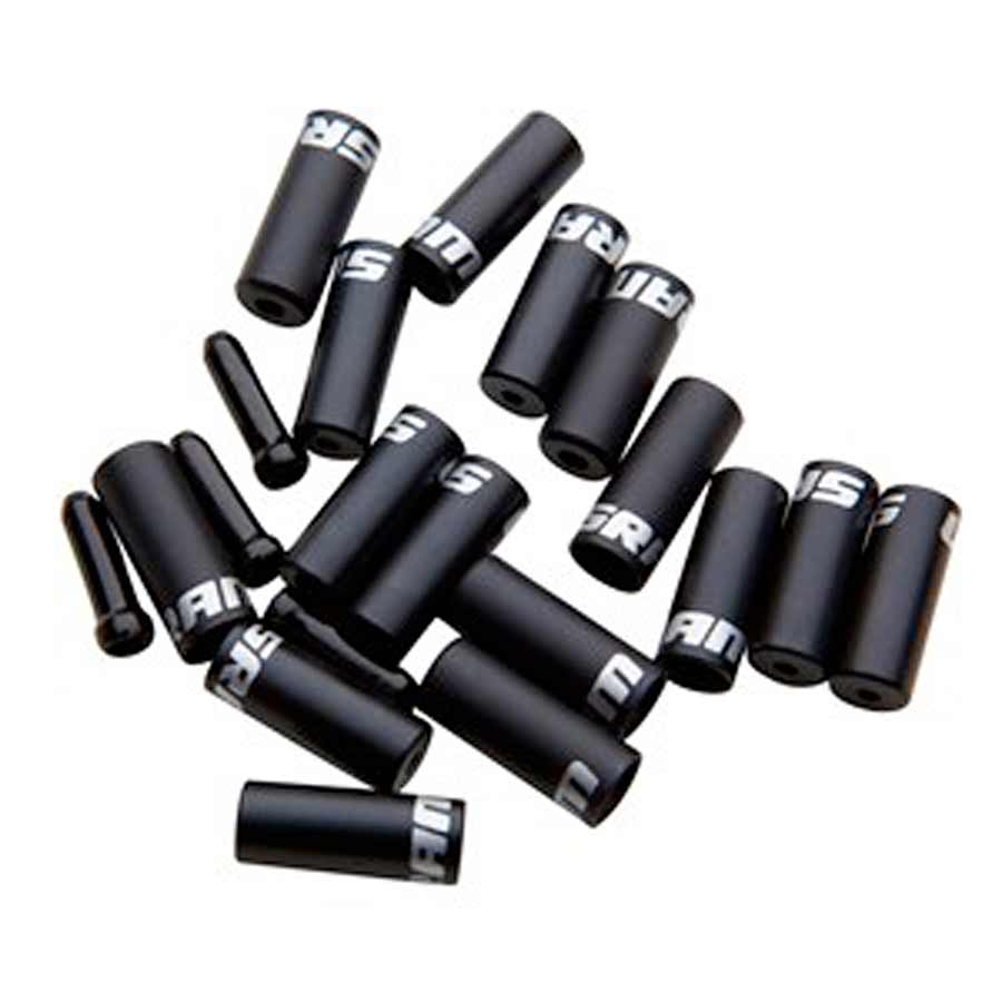 SRAM, Ferrule kit, Includes 10x 4mm shifter housing stops, 6x 5mm brake housing stops and 4 cable ends, Black
