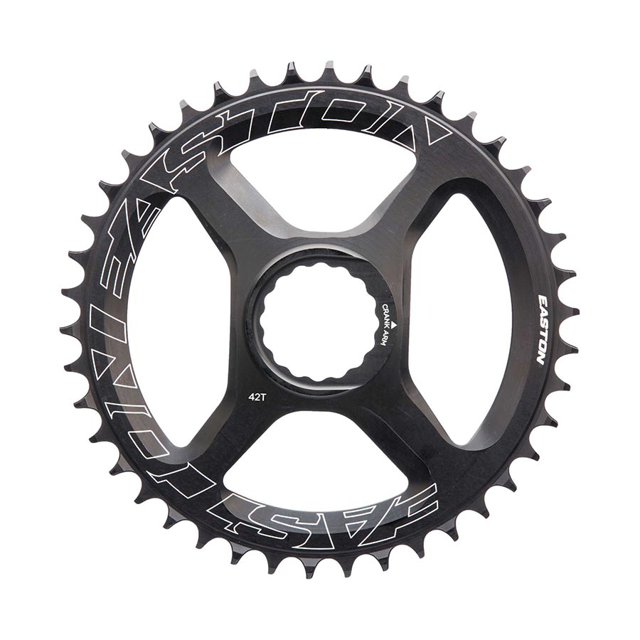 Easton Cycling, Direct Mount FlatTop, Chainring, Teeth: 42, Speed: 12, BCD: Direct Mount, Aluminum, Black