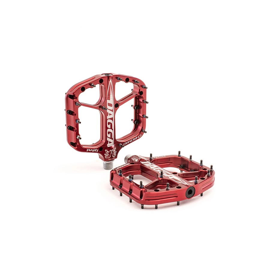 Chromag, Dagga, Platform Pedals, Body: Aluminum, Spindle: Cr-Mo, 9/16'', Black