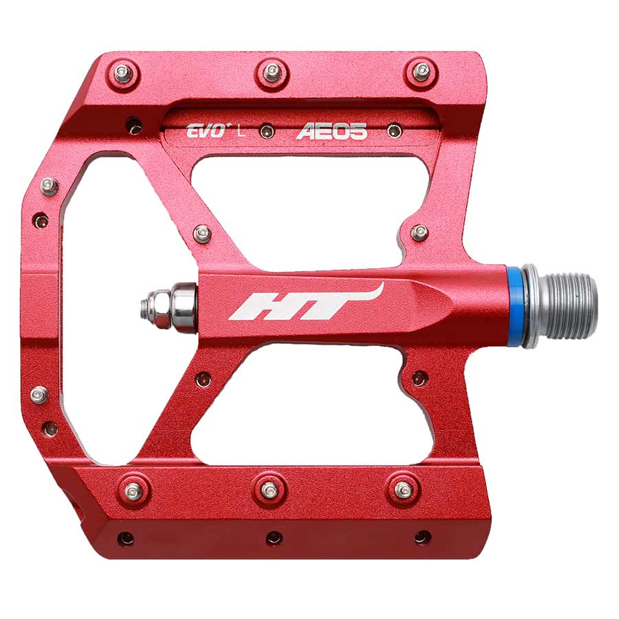 HT Components, AE05, EVO+, Platform Pedals, Body: Aluminum, Spindle: Cr-Mo, 9/16'', Black, Pair