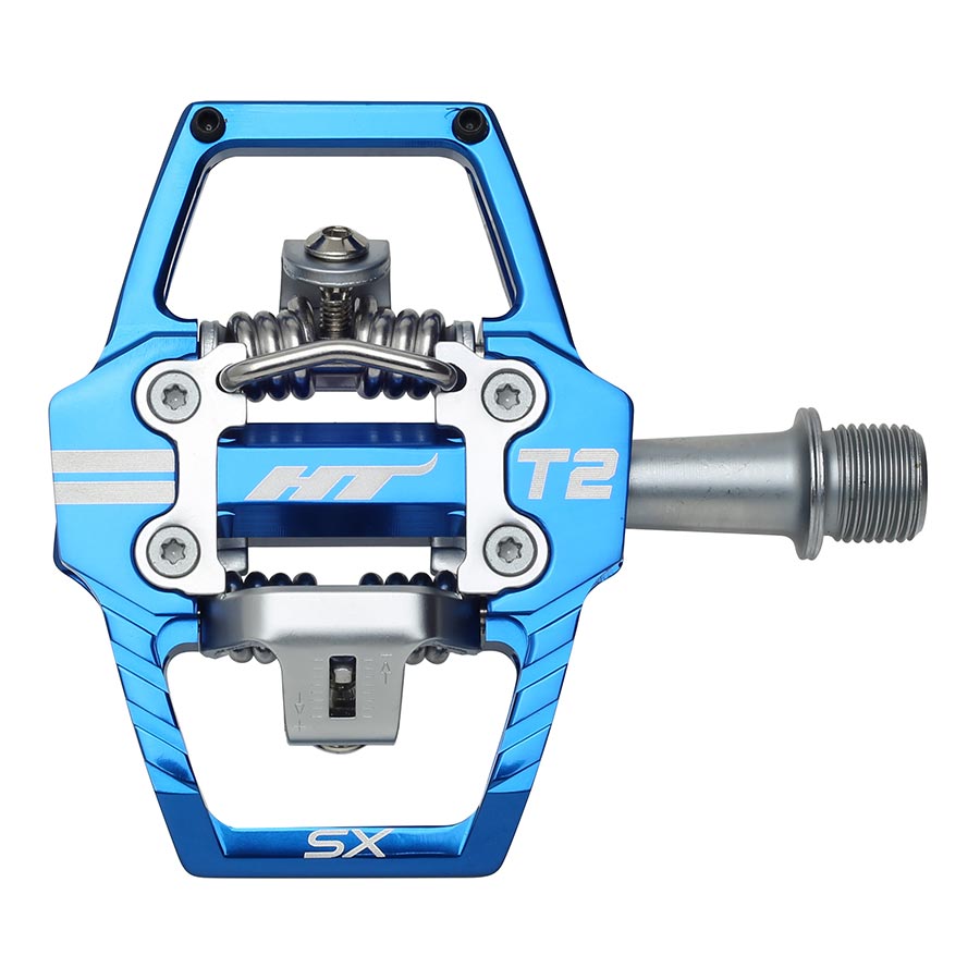 HT Components, T2-SX BMX-SX, Pedals, Body: Aluminum, Spindle: Cr-Mo, 9/16'', Red, Pair