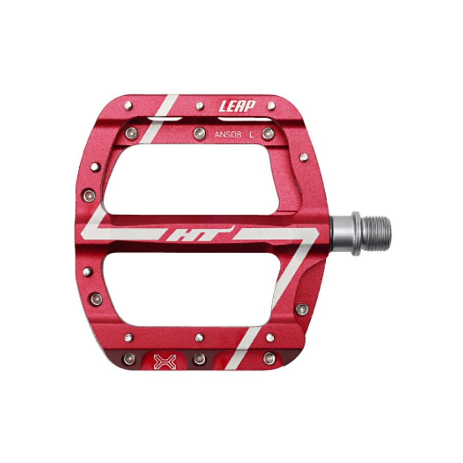 HT Components, ANS08 Leap, Platform Pedals, Body: Aluminum, Spindle: Cr-Mo, 9/16'', Black, Pair