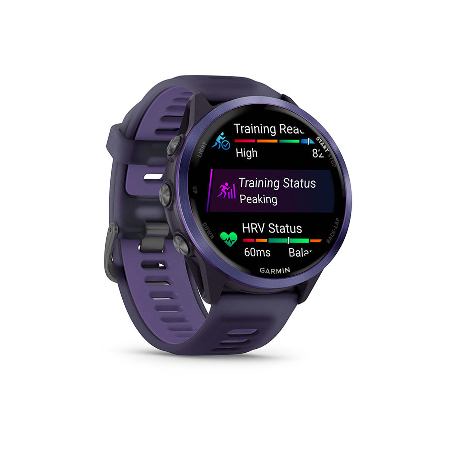 Garmin, Forerunner 570 47mm, Watch, Watch Color: Slate Grey, Wristband: Translucent Black/Black - Silicone