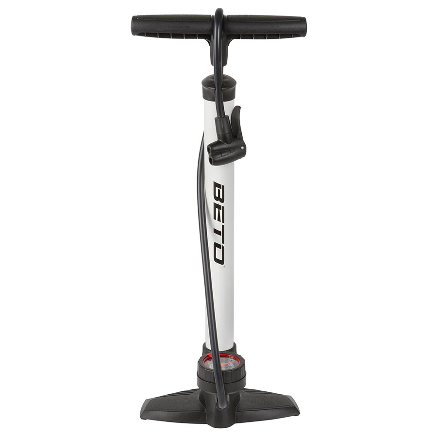 Beto, 11/160 S, Floor Pump, Dual Valve Head, 160psi, Silver