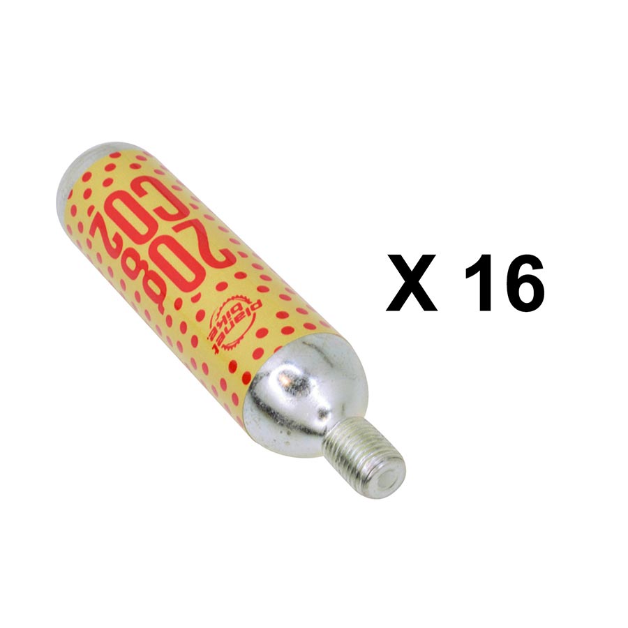 Planet Bike, CO2 cartridges, 20g, Threaded, 3pcs
