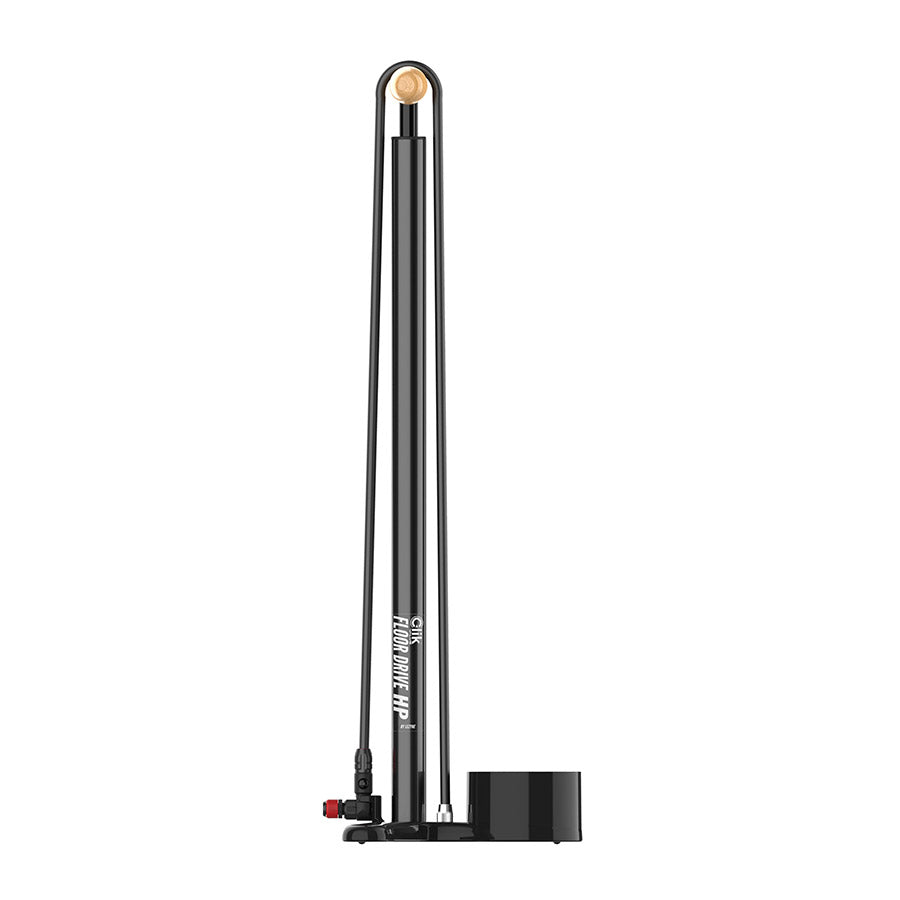 Lezyne, CLIK FLOOR DRIVE HP, Floor Pump, ABS Pro CLIK Chuck, Black