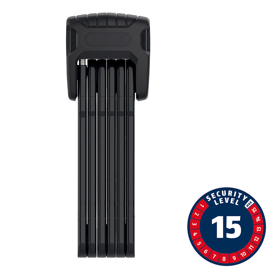 Abus, Bordo Granit XPlus 6500K, Folding Lock, Key, 5.5mm, 90cm, 2.95', SH, Black