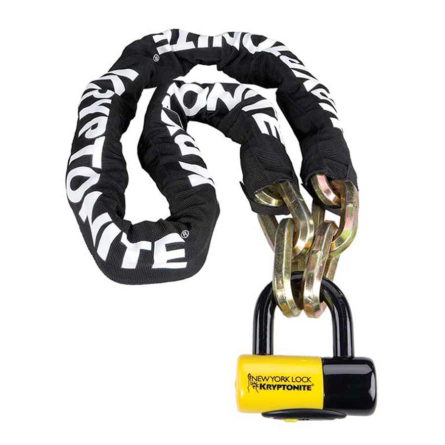 Kryptonite, New York Fahgettaboudit, Chain Lock, Key, 14mm, 100cm, 3.3', Black