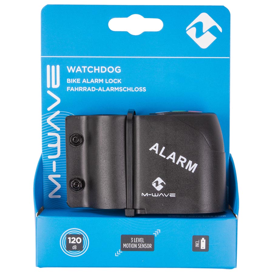 M-Wave, Watchdog Alarm, Motion sensor alarm, 120db, requires 9V battery, Requires security code to turn off