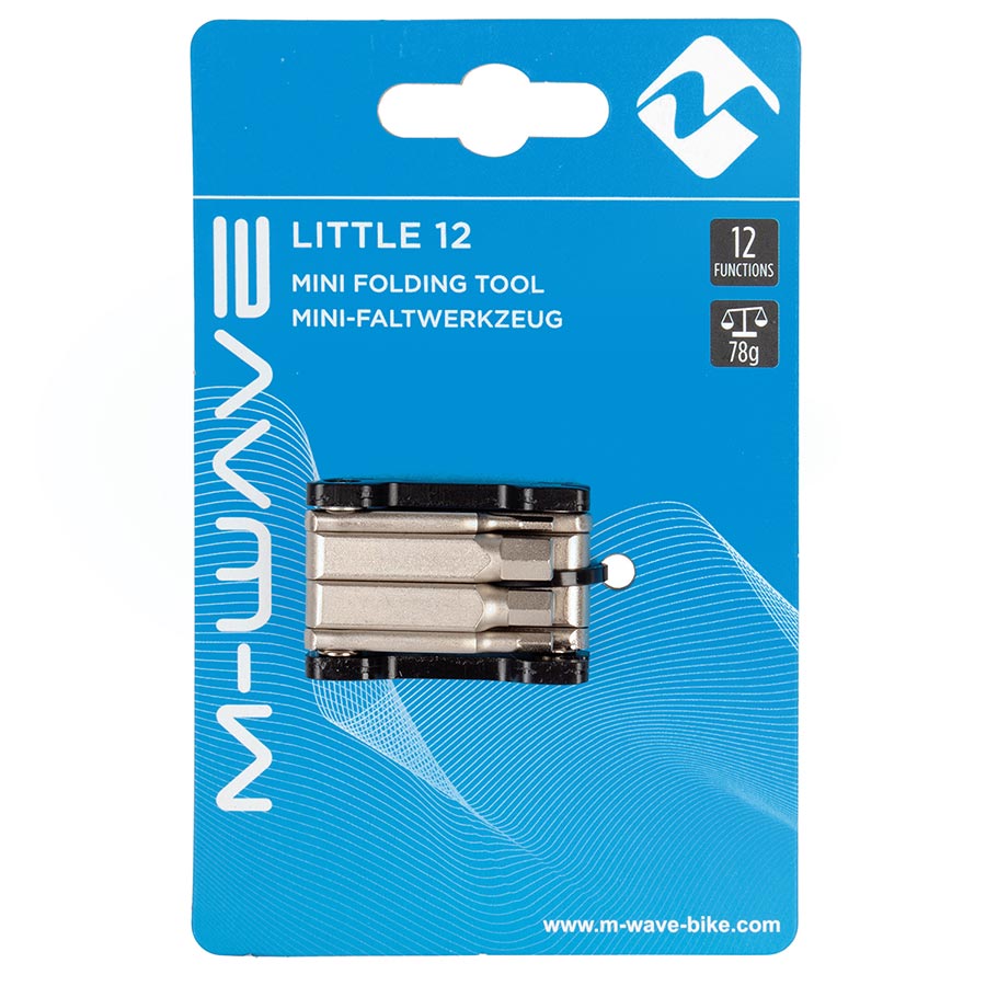 M-Wave, Mini 12, Multi-Tools, Number of Tools: 12, Hex 2mm, 3mm, 4mm, 5mm, 6mm, T25, Phillips, Flat Head, 12, 13, 14 and 15G spoke wrenches