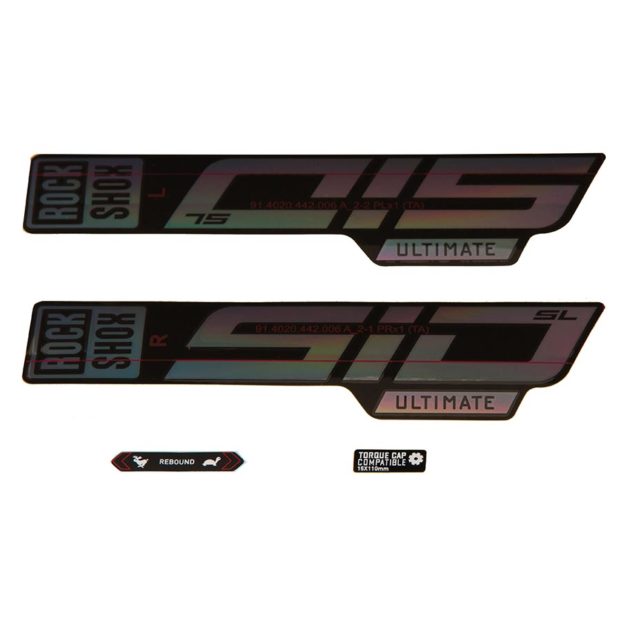RockShox, SID SL Ultimate Decal Kit, Matte Copper for Gloss Black Lowers