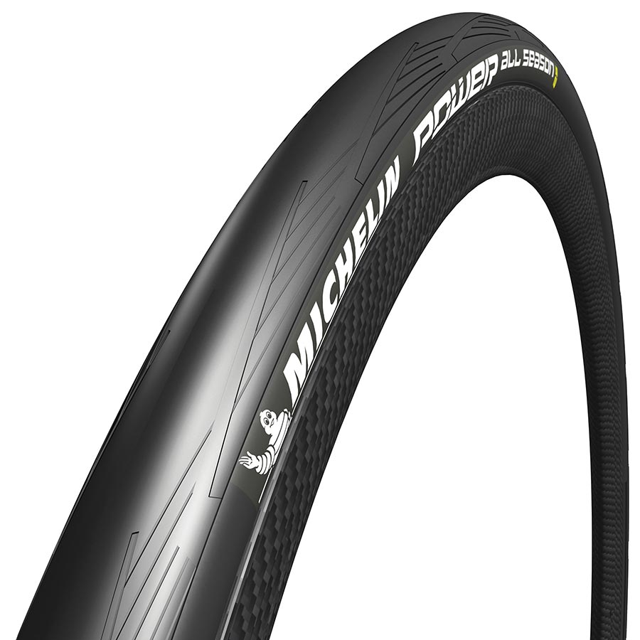 Michelin, Power All Season, Hybrid Tire, 700x28C, Folding, Clincher, Aramid Protek+, 3x60TPI, Black