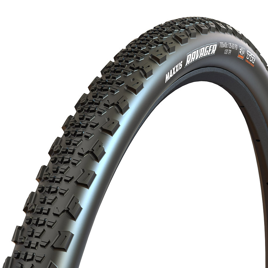 Maxxis, Ravager, Tire, 700x40C, Folding, Tubeless Ready, Dual, EXO, 120TPI, Black