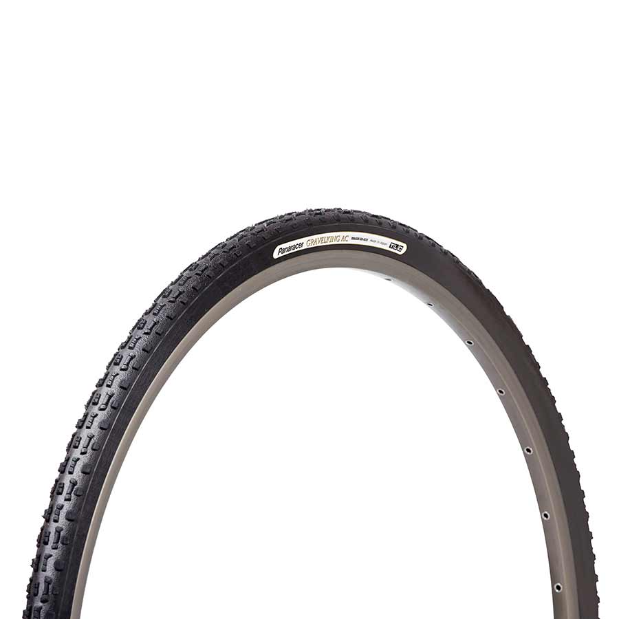Panaracer, GravelKing AC, Tire, 700x35C, Folding, Tubeless Ready, ZSG Natural, Anti-Flat Casing, Black
