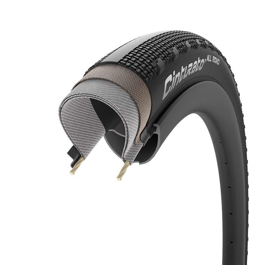 Pirelli, Cinturato All Road, Gravel Tire, 650x50B, Folding, Tubeless Ready, PROCompound Gravel, ProWALL Gravel, 60TPI, Black