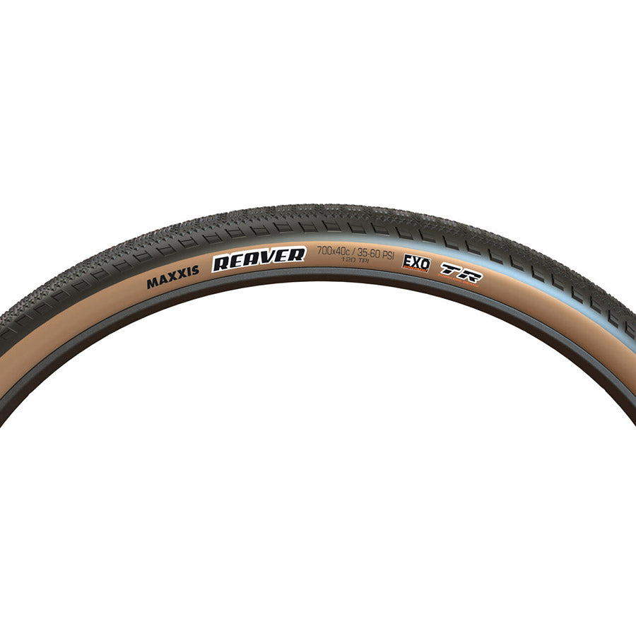 Maxxis, Reaver, Gravel Tire, 700x50C, Folding, Tubeless Ready, HYPR-X, EXO, 120TPI, Black