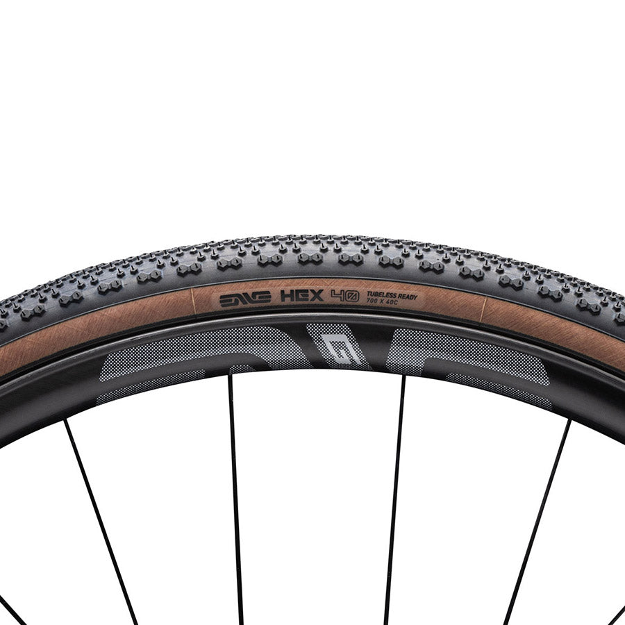 ENVE, HEX, Gravel Tire, 700x40C, Folding, Tubeless Ready, Black/Tan