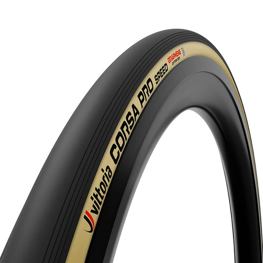 Vittoria, CORSA PRO SPEED TLR, Road Tire, 700x29C, Folding, Tubeless Ready, Graphene + Silica, Corespun Cotton, 320TPI, Black