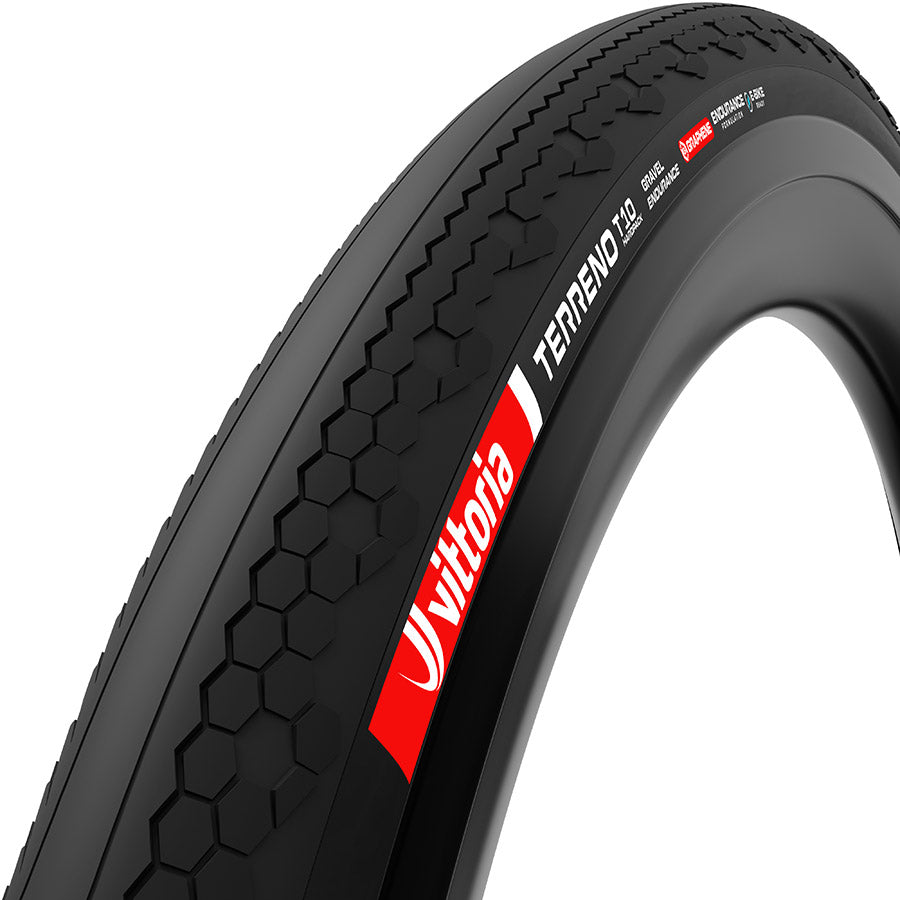 Vittoria, Terreno T10, Gravel Tire, 700x40C, Folding, Tubeless Ready, Endurance Formulation Graphene, Reinforced Nylon, 100TPI, Tanwall