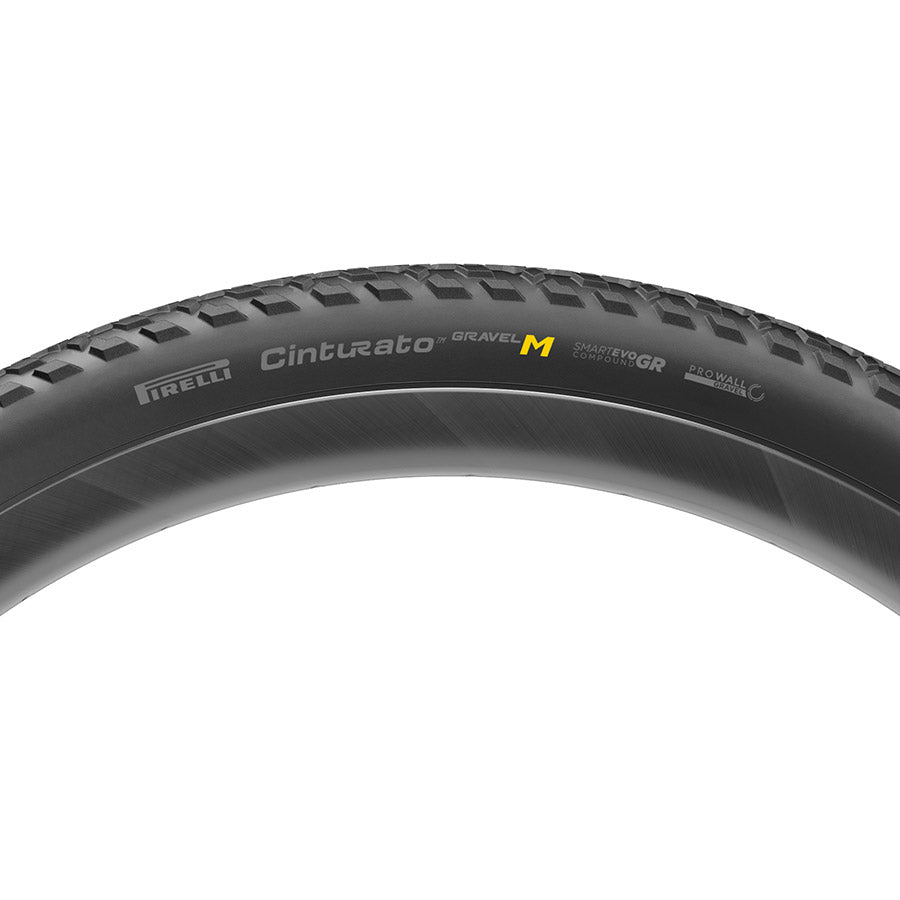 Pirelli, Cinturato Gravel M HP-Line, Gravel Tire, 700x40C, Folding, Tubeless Ready, SmartEVO GR, ProWALL Gravel, 120TPI, Black