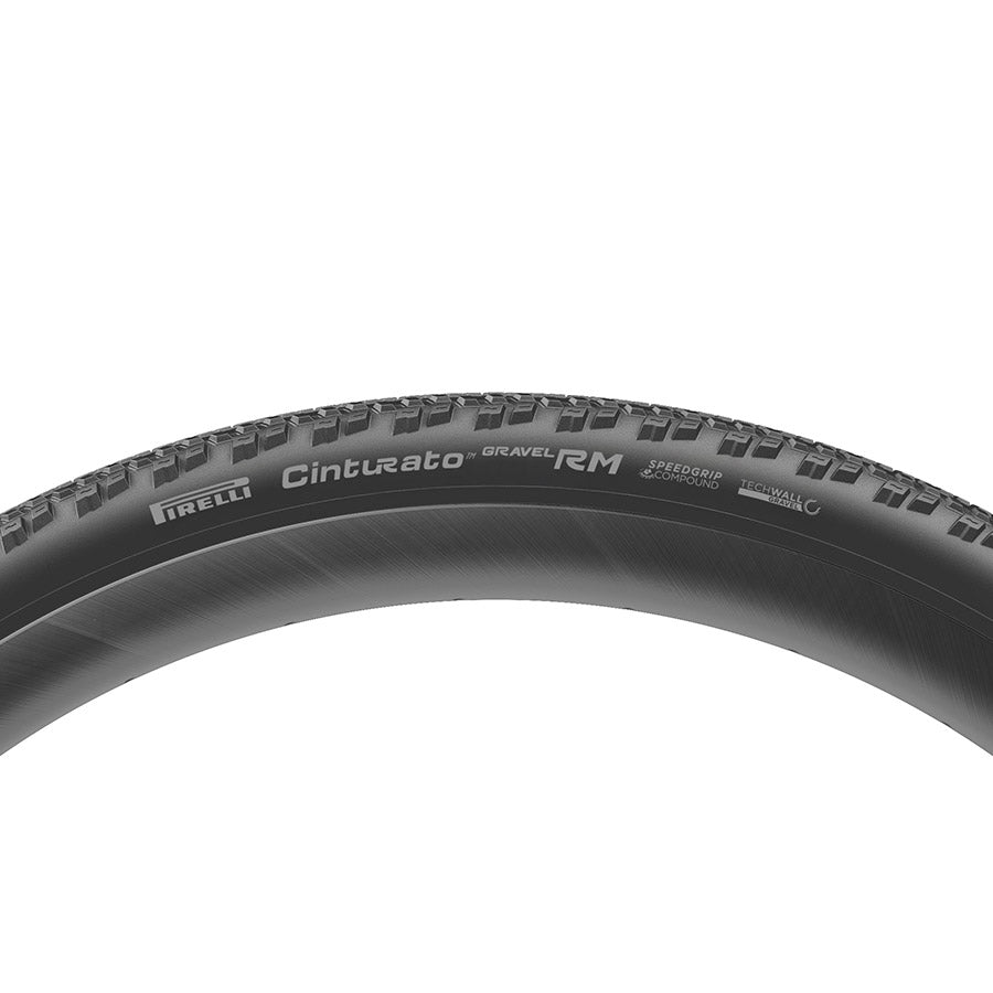 Pirelli, Cinturato Gravel RM P-Line, Gravel Tire, 700x35C, Folding, Tubeless Ready, SpeedGrip, TechWALL, 60TPI, Black