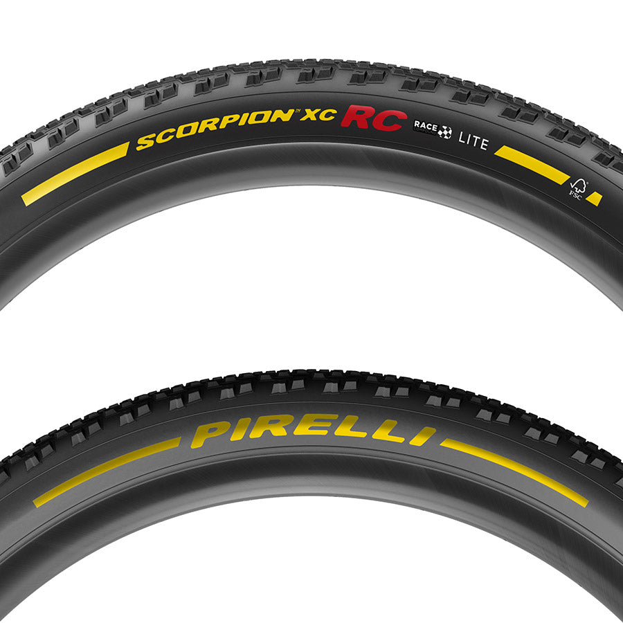 Pirelli, Scorpion Race XC RC, Mountain Tire, 29x2.4, Folding, Tubeless Ready, Race XC Compound, Lite, 120TPI, Black