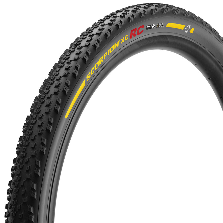 Pirelli, Scorpion Race XC RC, Mountain Tire, 29x2.4, Folding, Tubeless Ready, Race XC Compound, Lite, 120TPI, Black