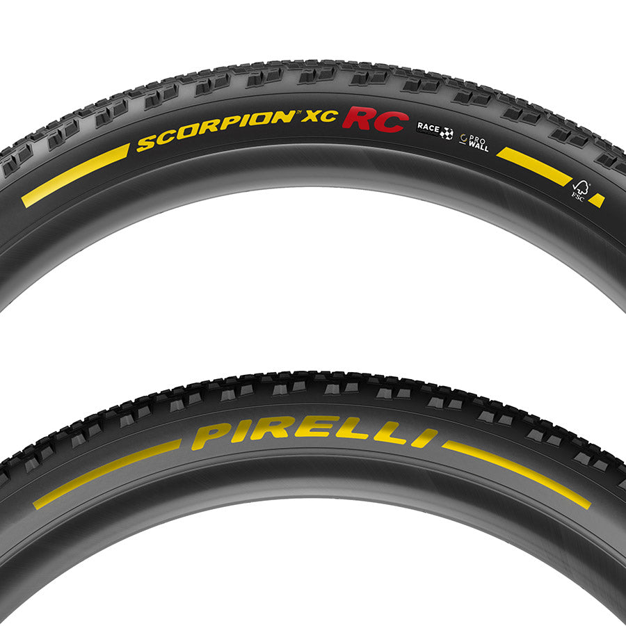 Pirelli, Scorpion Race XC RC, Mountain Tire, 29x2.4, Folding, Tubeless Ready, Race XC Compound, Lite, 120TPI, Black