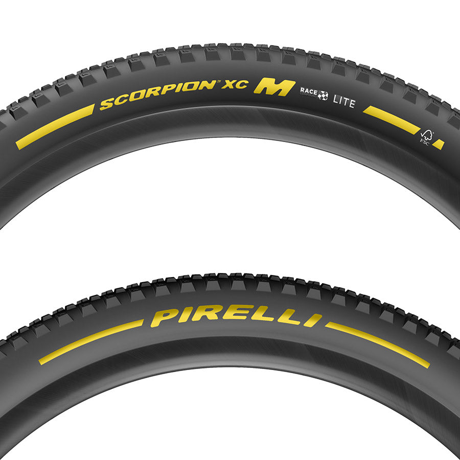 Pirelli, Scorpion Race XC M, Mountain Tire, 29x2.4, Folding, Tubeless Ready, Race XC Compound, Lite, 120TPI, Black