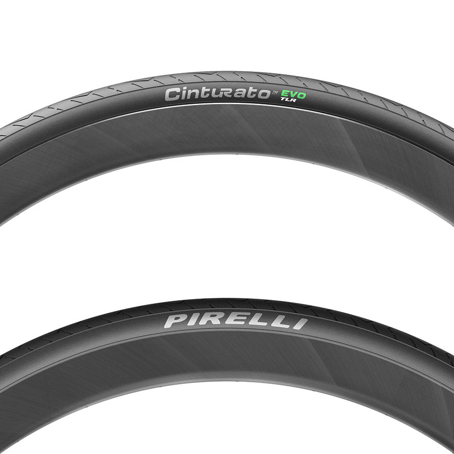 Pirelli, Cinturato EVO TLR, Road Tire, 700x28C, Folding, Tubeless Ready, SmartEVO AS, TechWALL+, 60TPI, Black