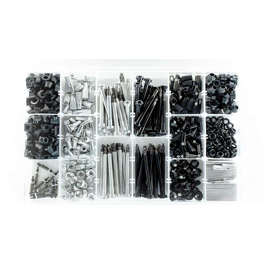 Muc-Off, Workshop-Tubeless Valve Kit Box, Black/Silver