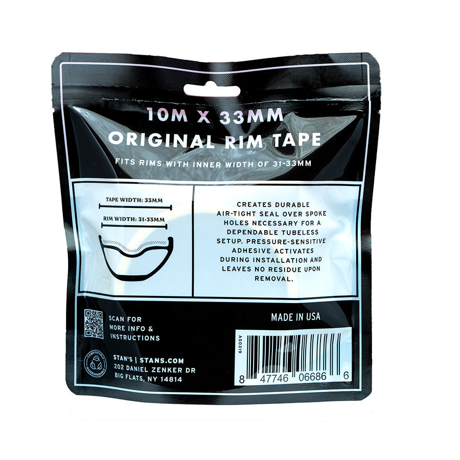 Stans No Tubes, Rim Tape, Tubeless Tape, 10m, 21mm