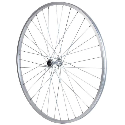 Sta-Tru Front Double Wall Wheel, 700C, Bolt-On 3/8'' x 100mm, Silver