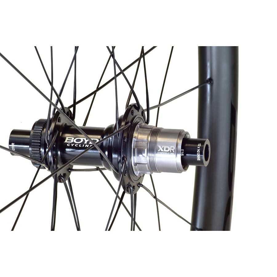 Boyd Cycling, Jocassee, Wheel, Rear, 700C / 622, Holes: 28, 12mm TA, 142mm, Disc, SRAM XD-R
