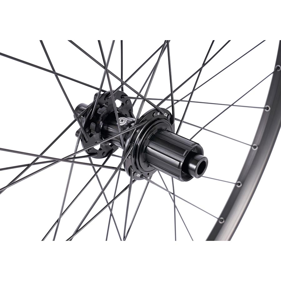 Seido, Magnon, Wheel, Pair, 650B / 584, Holes: 32, 12mm TA, F: 100mm, R: 142mm, Disc IS 6-bolt, Shimano HG, Pair