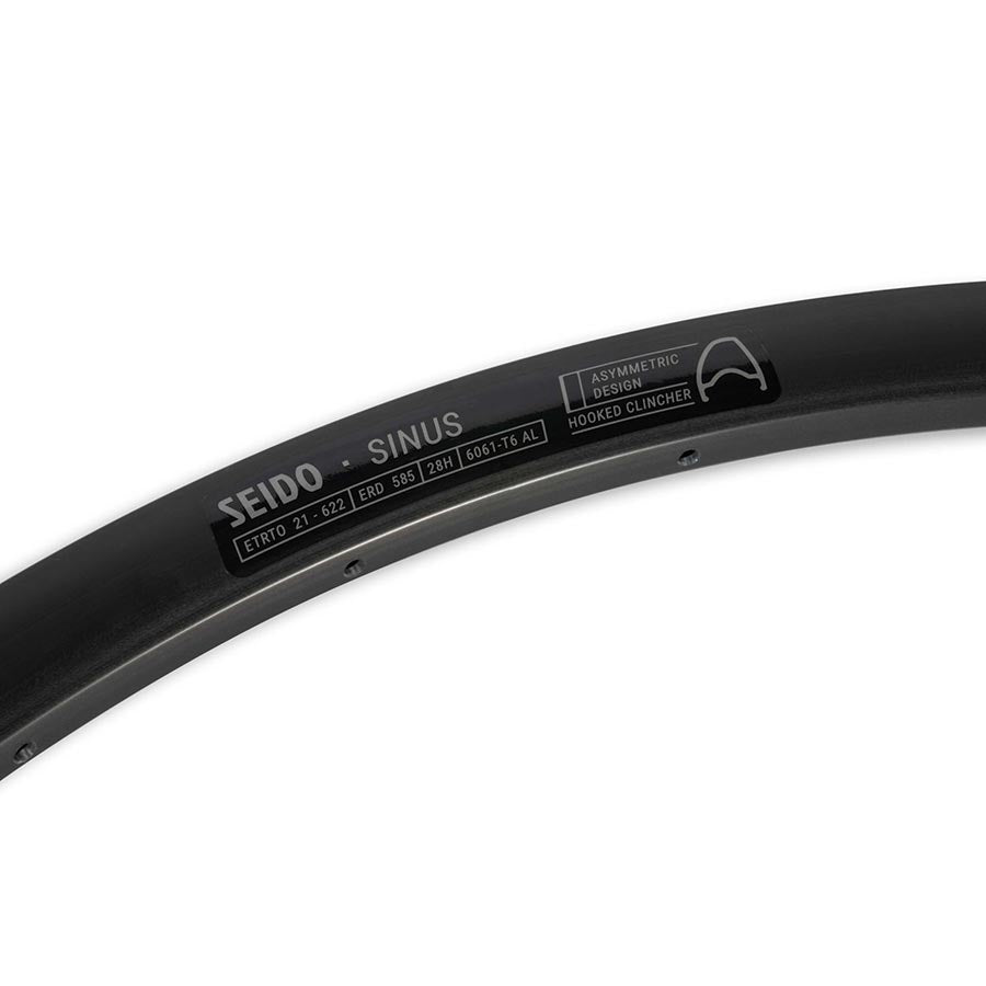 Seido, Sinus, Rim, 650B, Holes: 28, Black