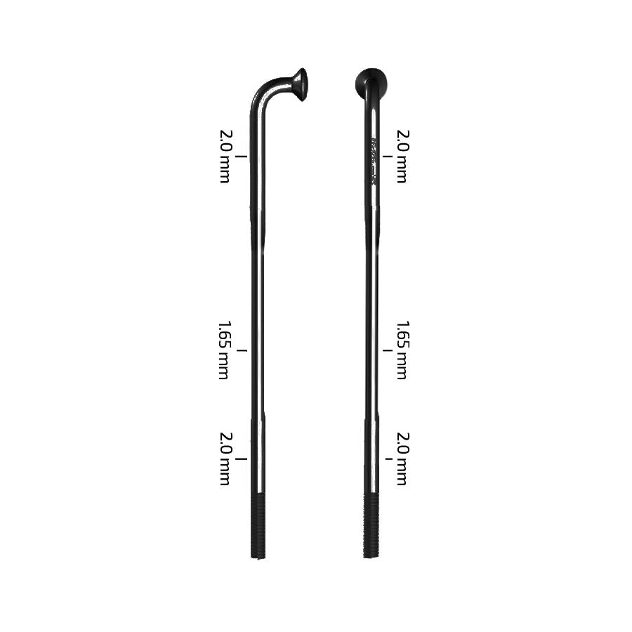 Zipp, Sapim D-Light, Spokes, J-Bend, Black, 280mm, 3pcs