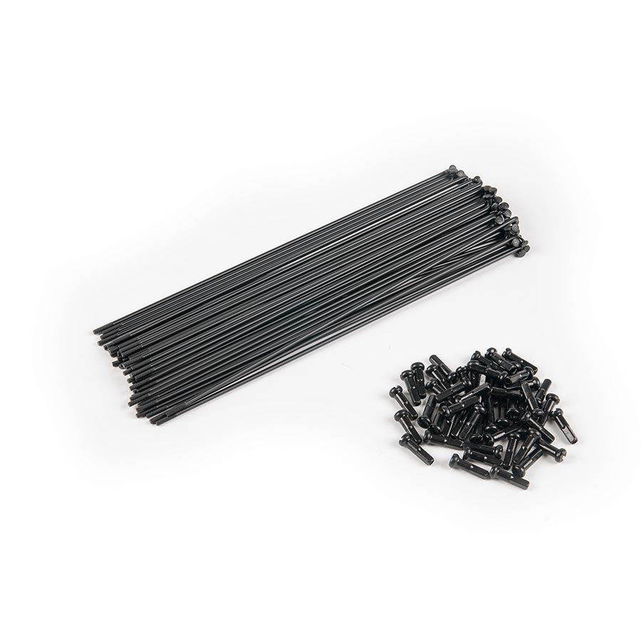 Eclat, PG, Spokes, J-Bend, Black, Length: 192, 40pcs