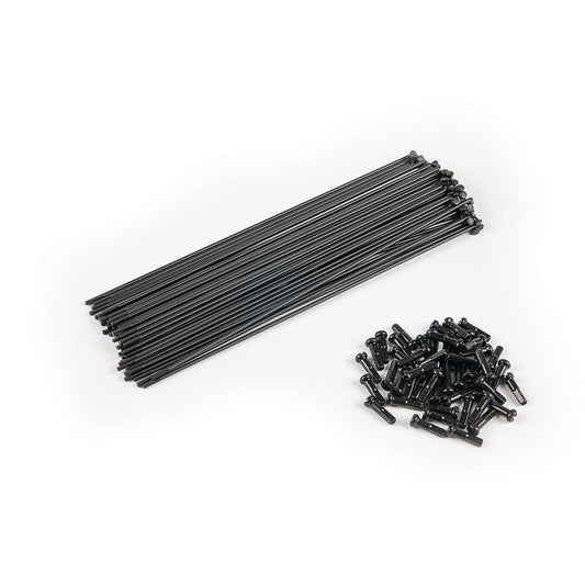 Eclat, PG, Spokes, J-Bend, Black, Length: 192, 40pcs