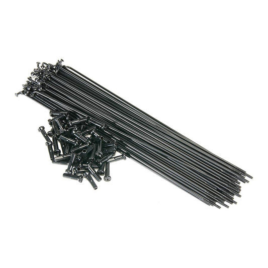 Salt, PG, Spokes, J-Bend, Black, Length: 184, 40pcs