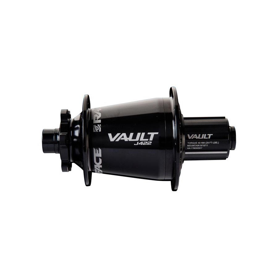 Raceface, Vault, Disc Hub, Rear, 32H, 12mm TA, 148mm, J-Bend, Shimano, Black