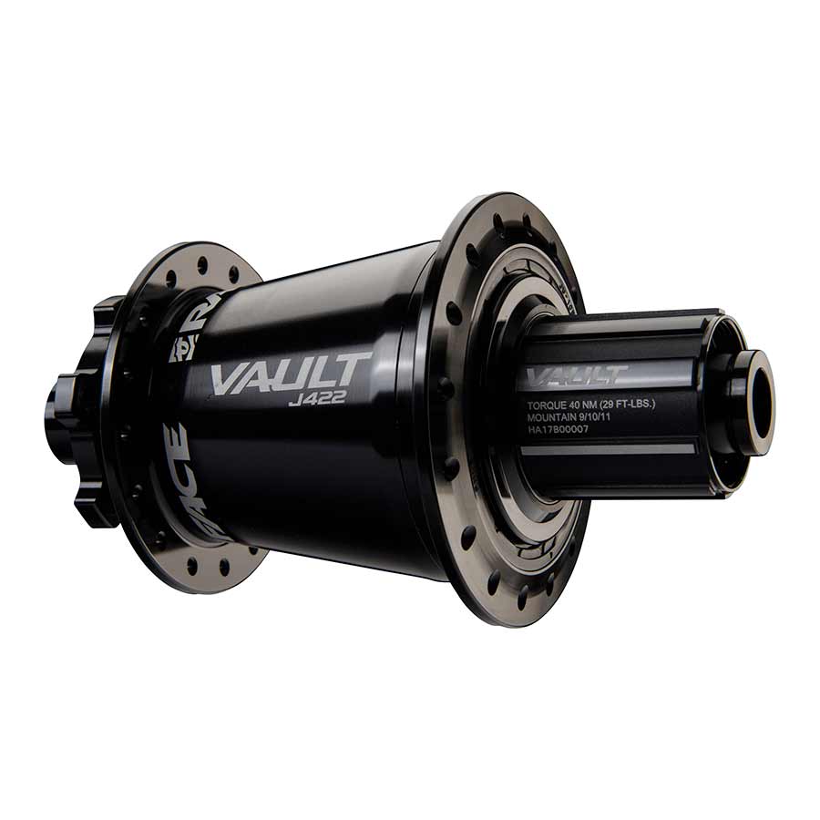 Raceface, Vault, Disc Hub, Rear, 32H, 12mm TA, 148mm, J-Bend, Shimano, Black