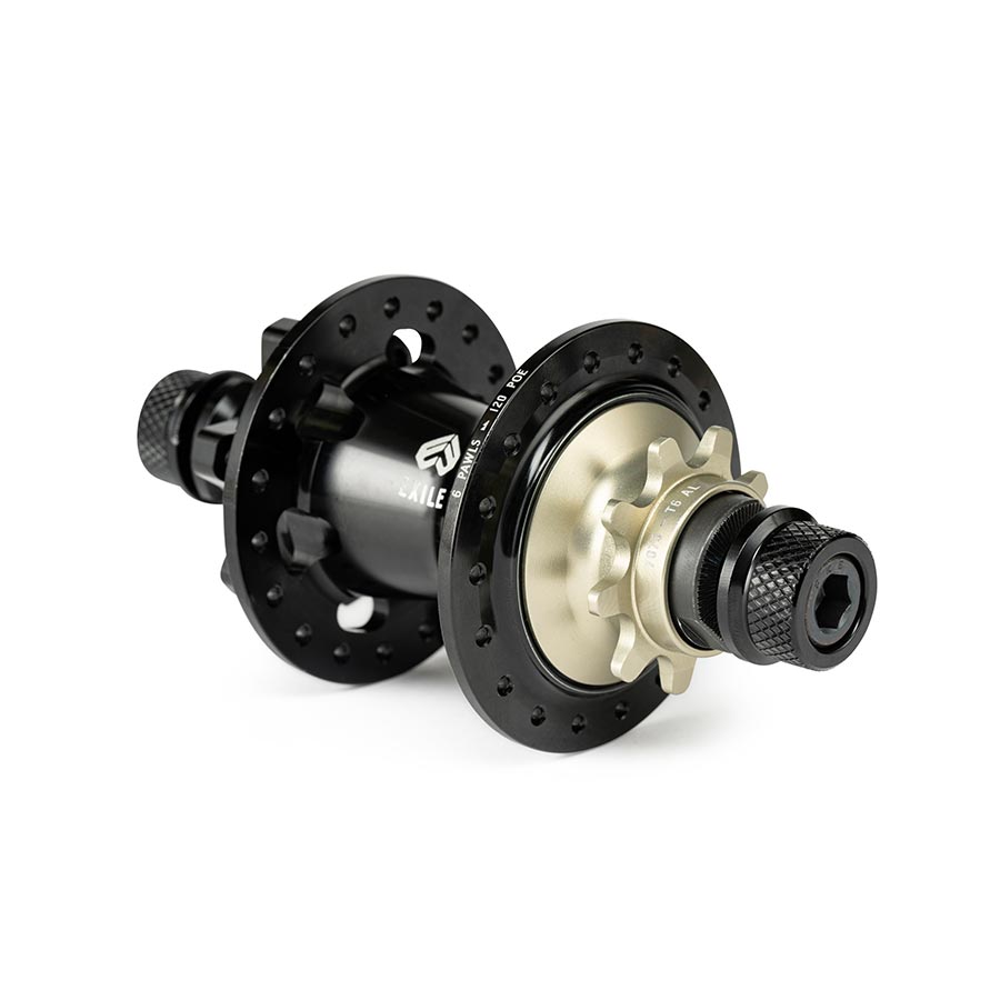 Eclat, Exile Disc CS, Hub, Rear, Right side drive, 36H, 110mm, BMX Cassette, Black