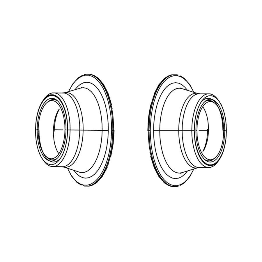 Zipp, 77/177 Conversion Caps, 77 Disc Front 100/12mm TA