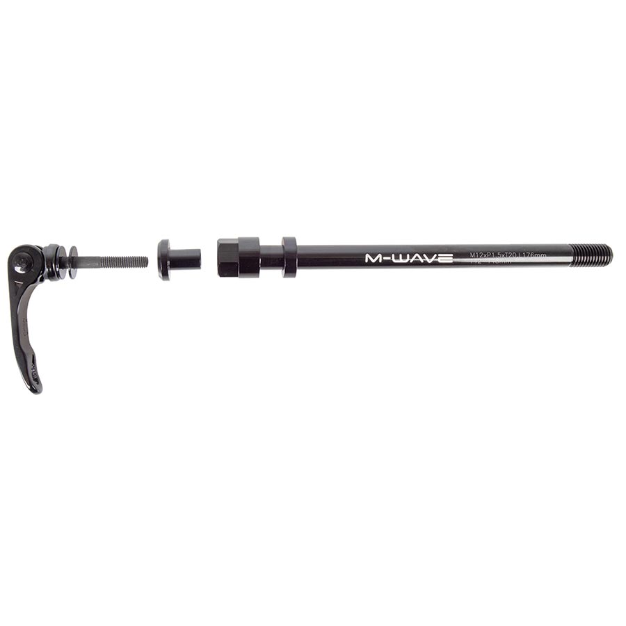 M-Wave, Stalwart 176mm, Thru Axle, Rear, 12x142mm TA, Length: 176mm, Thread Length: 20mm, Thread Pitch: M12x1.75, Stalwart trailer