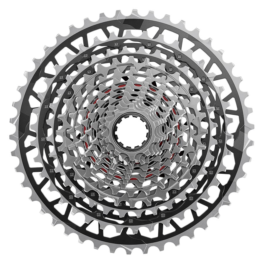 SRAM RED XPLR XG-1391 Cassette - 13-Speed, 10-46t, For XDR Driver, Black/Silver, E1