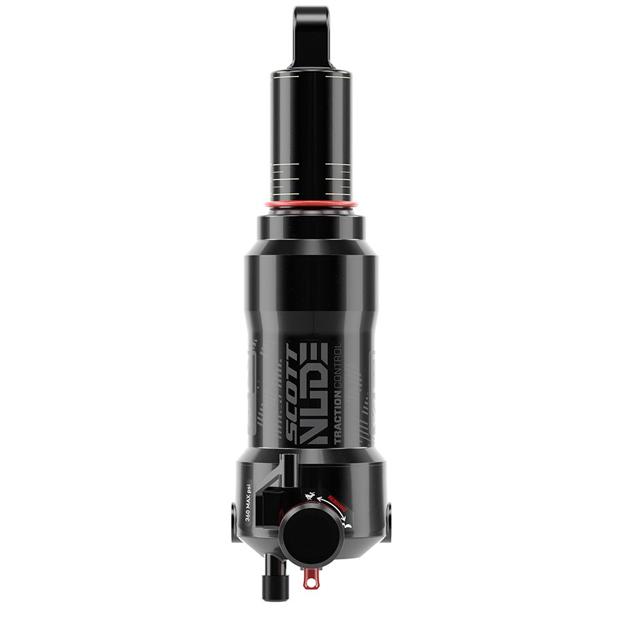 RockShox, Deluxe Nude RL3 C1, Rear shock, 165x45, Shaft Eyelet: Trunnion, Body Eyelet: Standard, Progressive 0Pos/0Neg Tokens, W/1 Efficiency Token, LM Tune,430 Lockout, Scott Spark