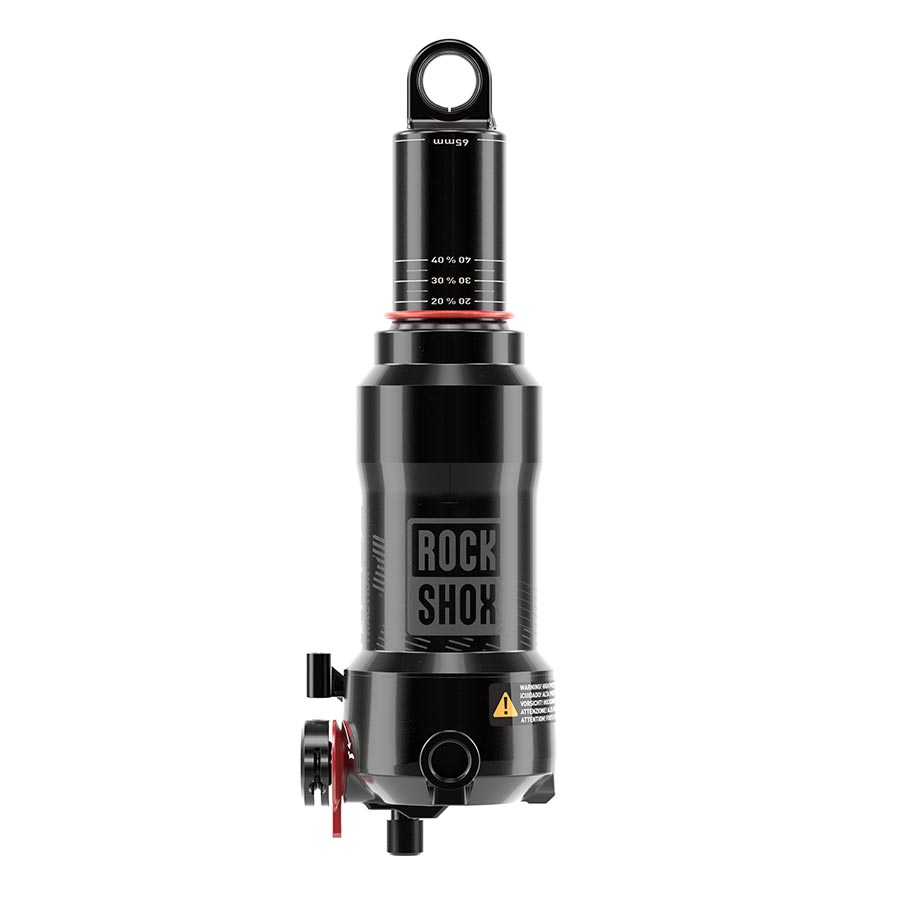 RockShox, Deluxe Nude RL3 C1, Rear shock, 165x45, Shaft Eyelet: Trunnion, Body Eyelet: Standard, Progressive 0Pos/0Neg Tokens, W/1 Efficiency Token, LM Tune,430 Lockout, Scott Spark